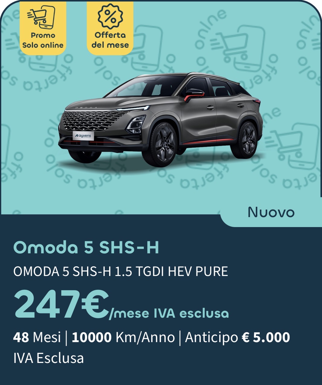 Omoda 5 SHS-H 1.5 TGDI HEV PURE