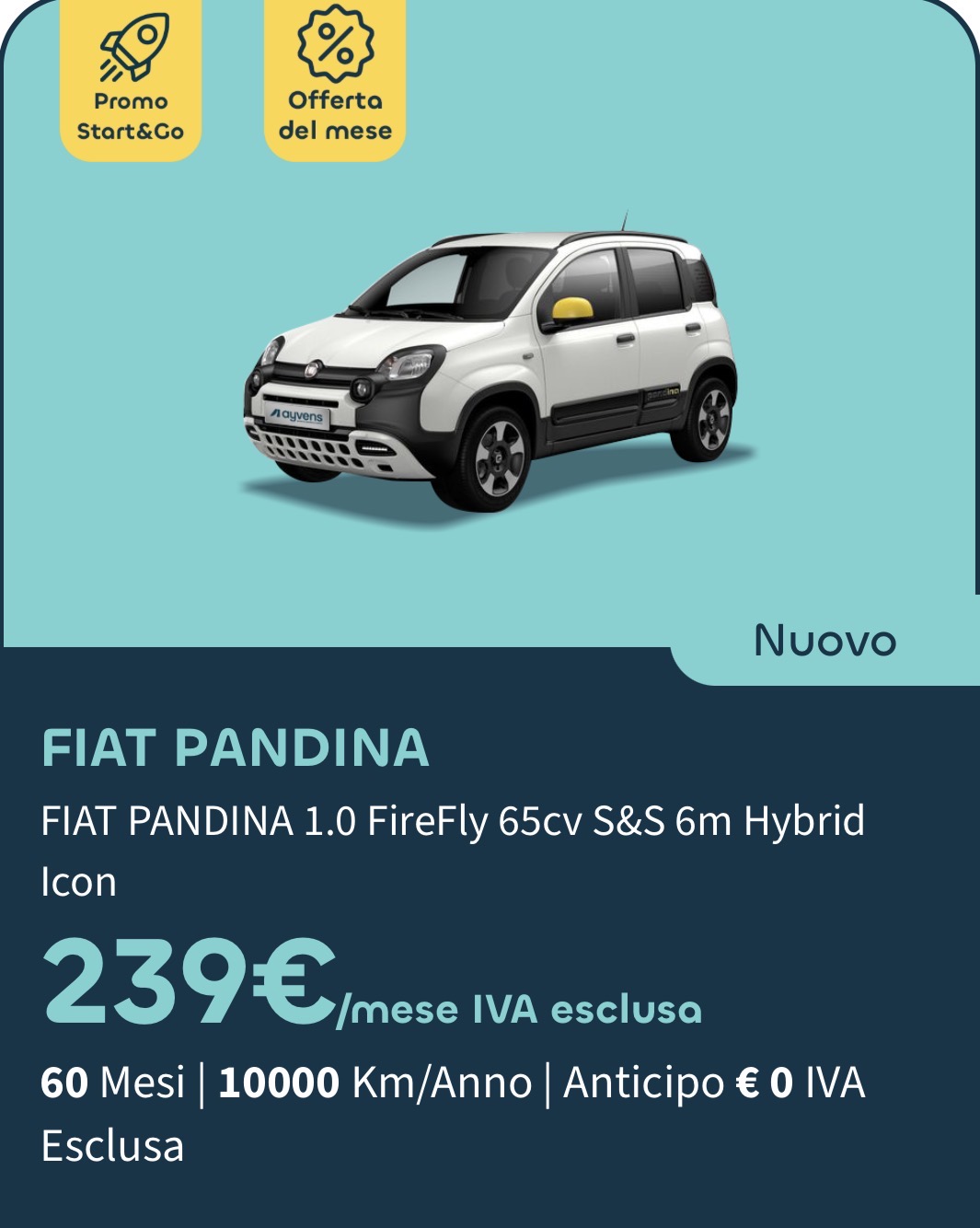 Fiat Pandina 1.0 FireFly 65cv S&S 6m Hybrid 