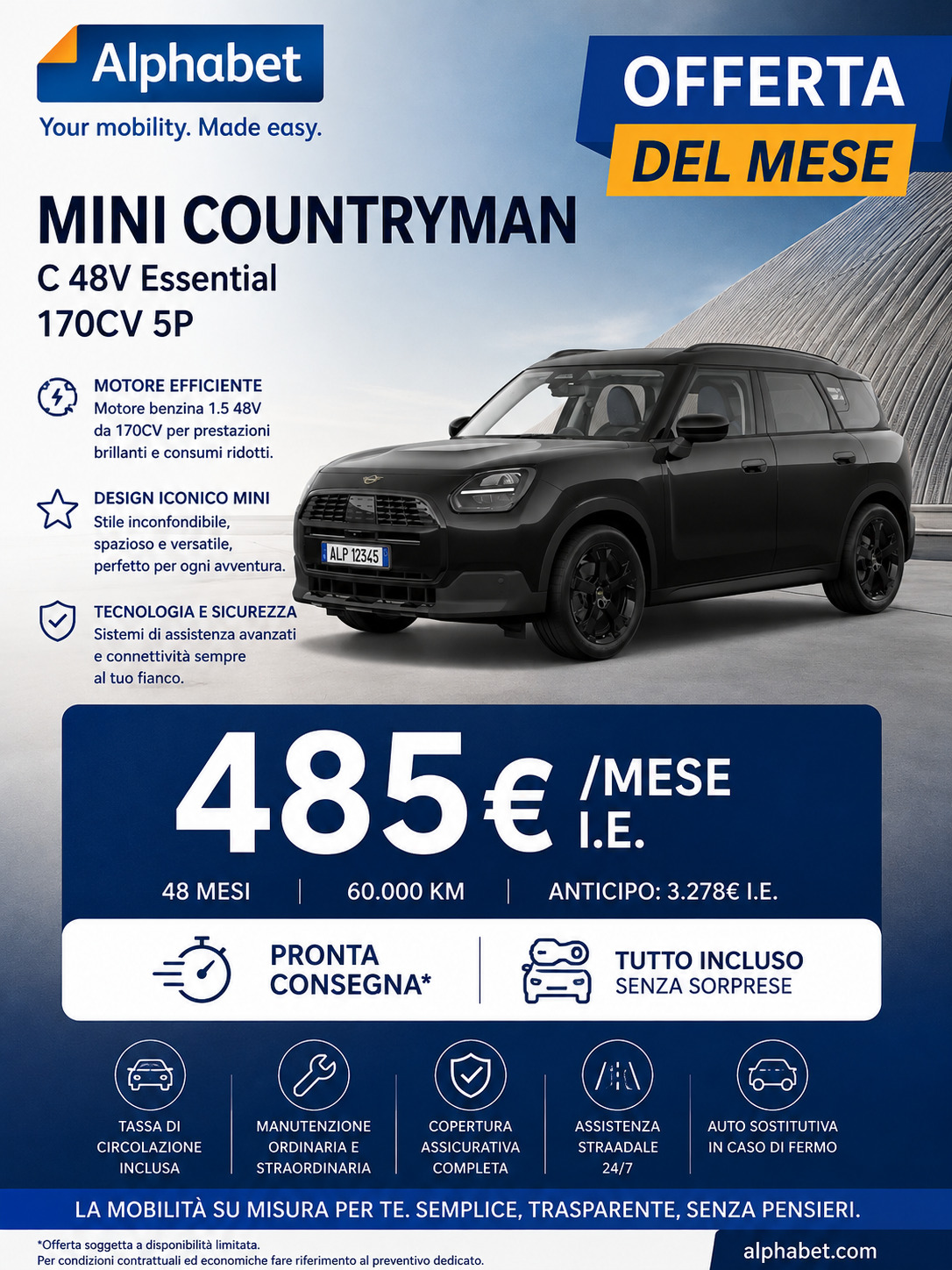 MINI Countryman C 48V Essential 170CV 5P