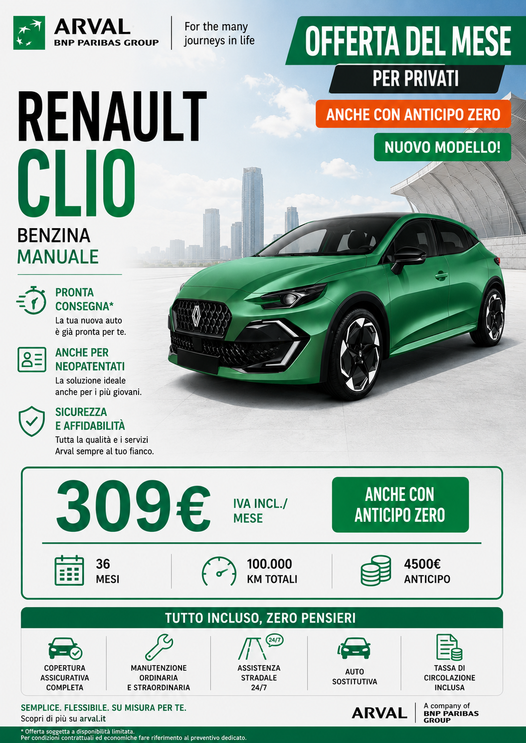 Renault Clio benzina manuale per privati