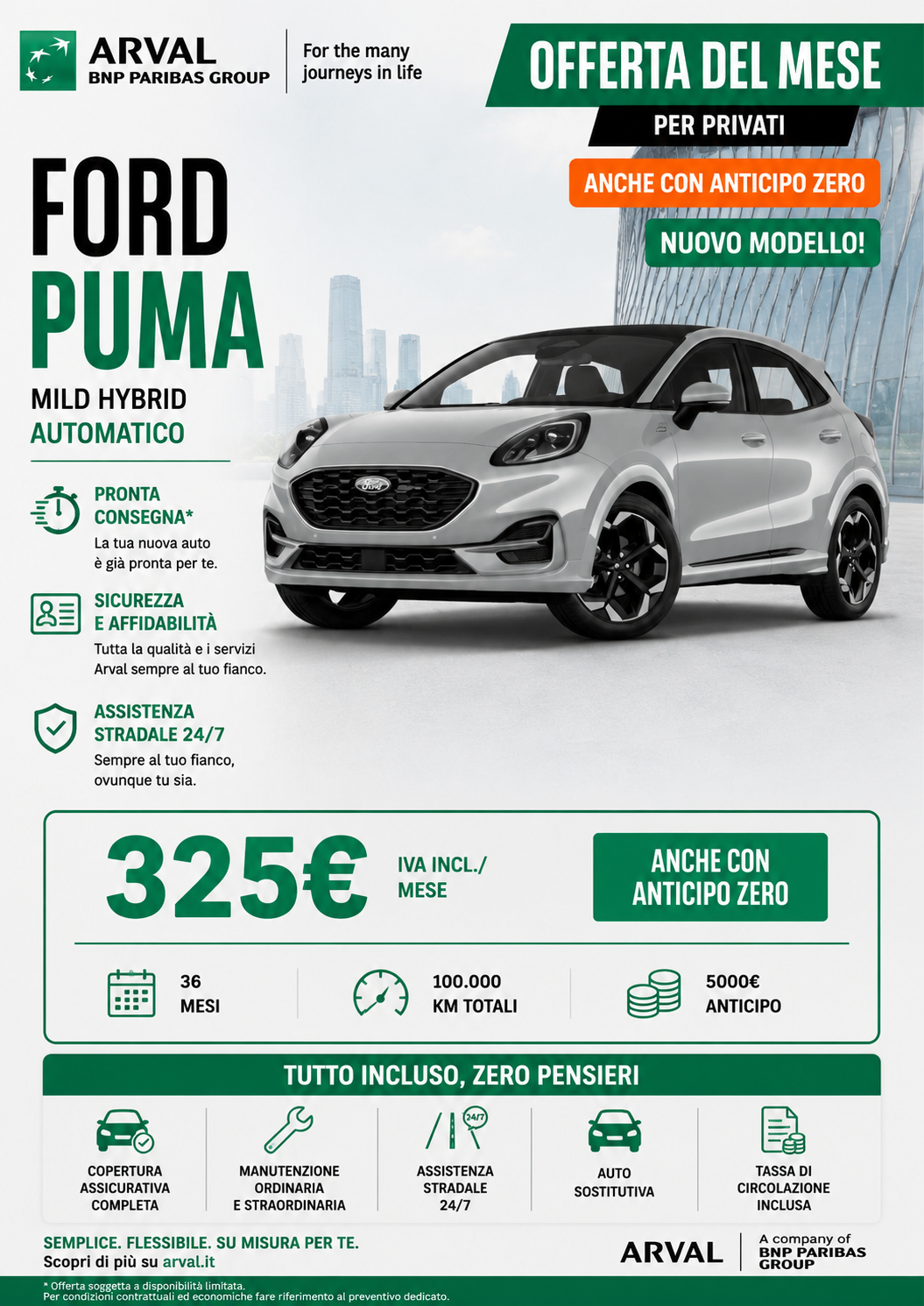 Ford puma mild hybrid aut. Offerta privati