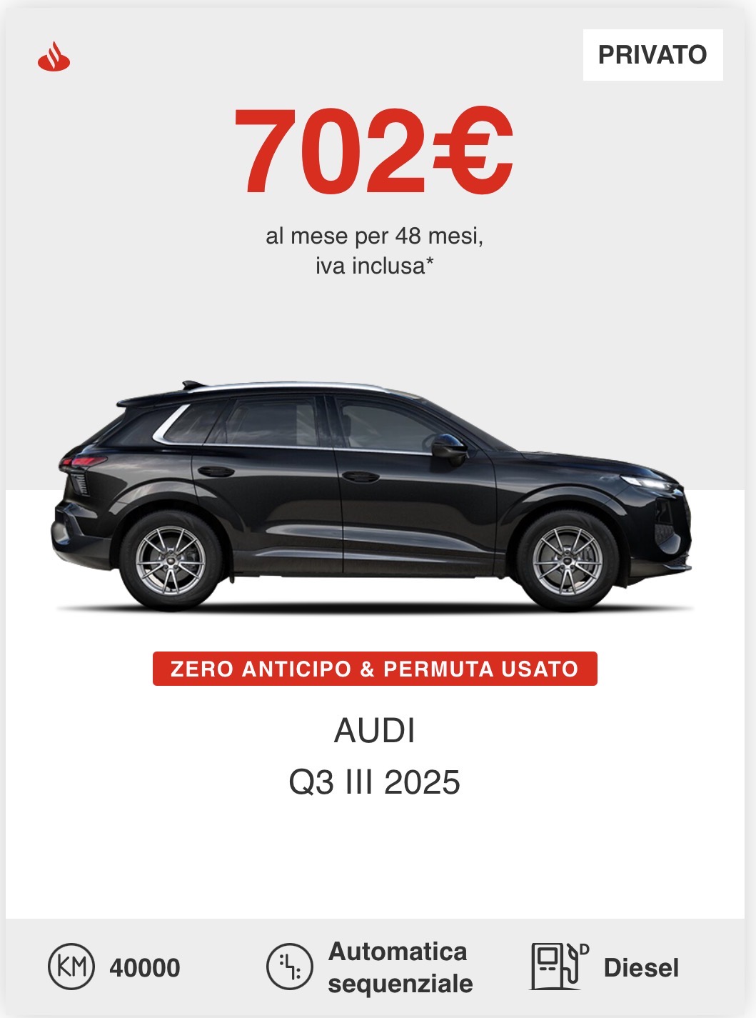 AUDI Q3 III 2025 offerta privati